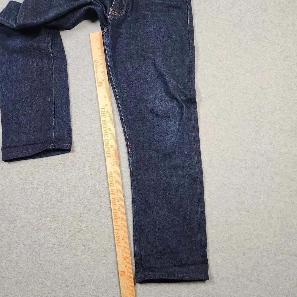 Gustin Selvedge Jeans 32x30 Blue Dark Wash Indigo Red Line Slim Fit Made In USA